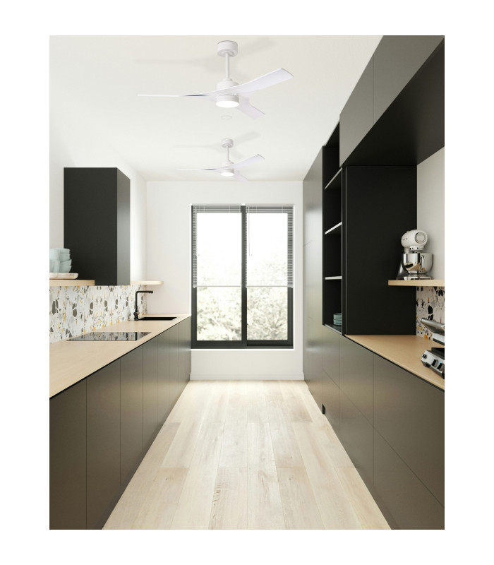 Thai 30W LED Dimmable Ceiling Light With Built-In 35W DC Fan 2700-5000K Remote & APP Control 2400lm White 5yrs Warranty-3