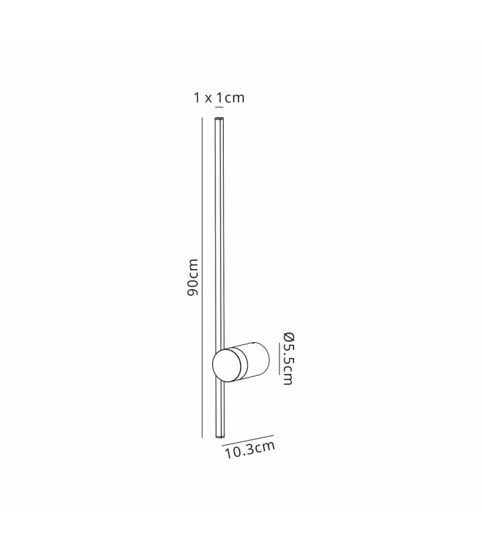 Tobago Wall Light 9W LED 3000K 760lm Gold 3yrs Warranty-7