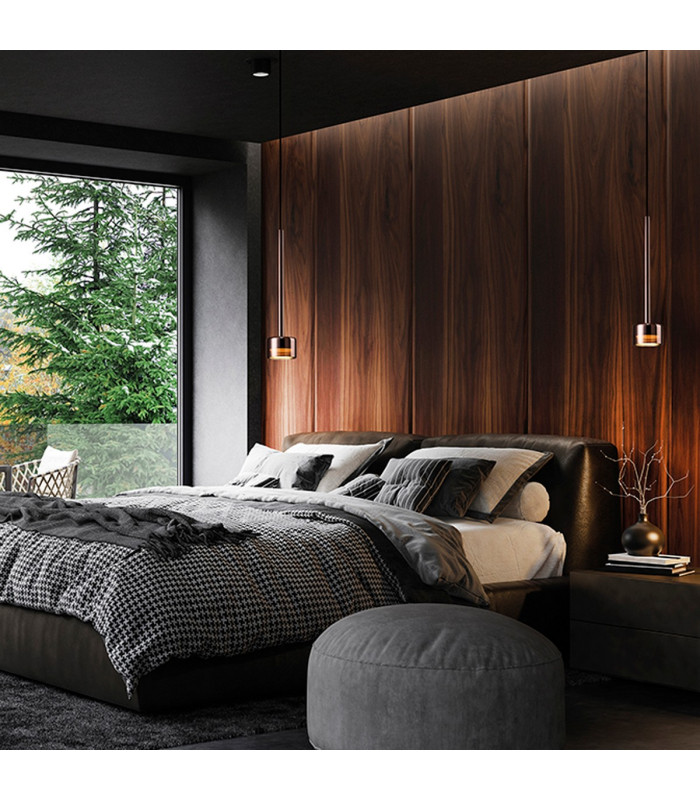 Tonic Rectangular Pendant 14 Light With Replaceable 12W LEDs 3000K Black/Chrome/Bronze/Copper-5