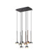 Tonic Rectangular Pendant 8 Light With Replaceable 12W LEDs 4000K Black/Chrome/Bronze/Copper-1