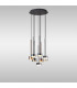 Tonic Round Pendant 8 Light With Replaceable 12W LEDs 3000K Black/Chrome/Bronze/Copper-2
