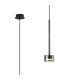 Tonic Pendant 1 Light With Replaceable 12W LEDs 3000K Chrome/Black/Chrome Glass-1