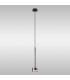 Tonic Pendant 1 Light With Replaceable 12W LEDs 3000K Chrome/Black/Chrome Glass-2