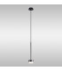 Tonic Pendant 1 Light With Replaceable 12W LEDs 4000K Chrome/Black/Clear Glass-2