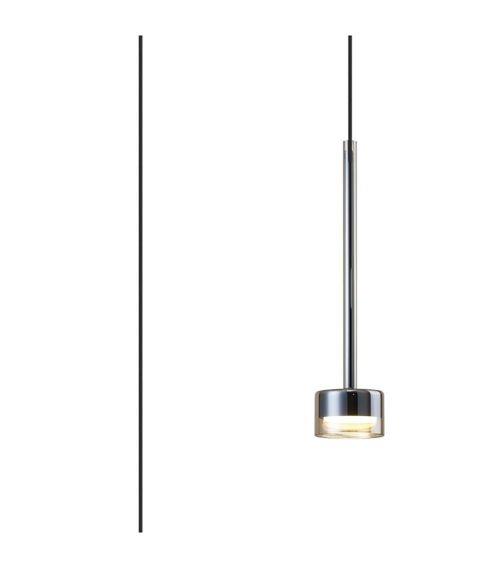 Tonic Assembly Pendant (WITHOUT PLATE) 1 Light With Replaceable 12W LEDs 3000K Bronze/Bronze Glass-1