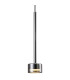 Tonic Assembly Pendant (WITHOUT PLATE) 1 Light With Replaceable 12W LEDs 3000K Chrome/Chrome Glass-5