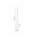 Tonic Assembly Pendant (WITHOUT PLATE) 1 Light With Replaceable 12W LEDs 4000K Chrome/Chrome Glass-6