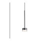 Tonic Assembly Pendant (WITHOUT PLATE) 1 Light With Replaceable 12W LEDs 3000K Chrome/Clear Glass-1