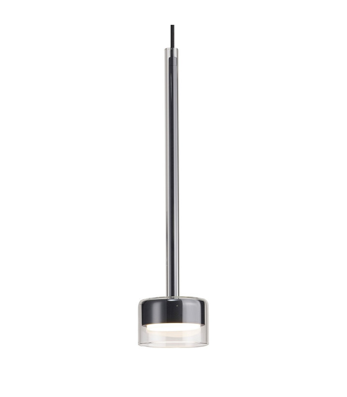 Tonic Assembly Pendant (WITHOUT PLATE) 1 Light With Replaceable 12W LEDs 3000K Chrome/Clear Glass-5