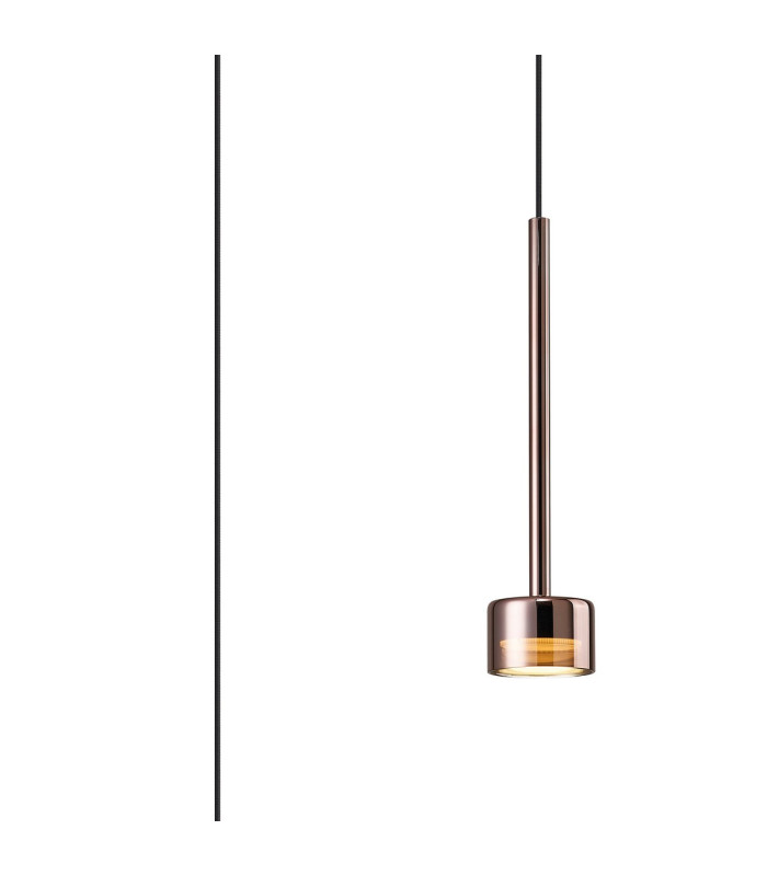 Tonic Assembly Pendant (WITHOUT PLATE) 1 Light With Replaceable 12W LEDs 3000K Copper/Copper Glass-1