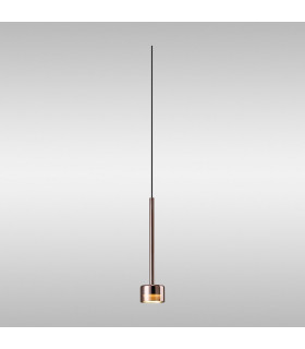 Tonic Assembly Pendant (WITHOUT PLATE) 1 Light With Replaceable 12W LEDs 3000K Copper/Copper Glass-2