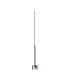 Tonic Assembly Pendant (WITHOUT PLATE) 1 Light With Replaceable 12W LEDs 3000K Copper/Copper Glass-3