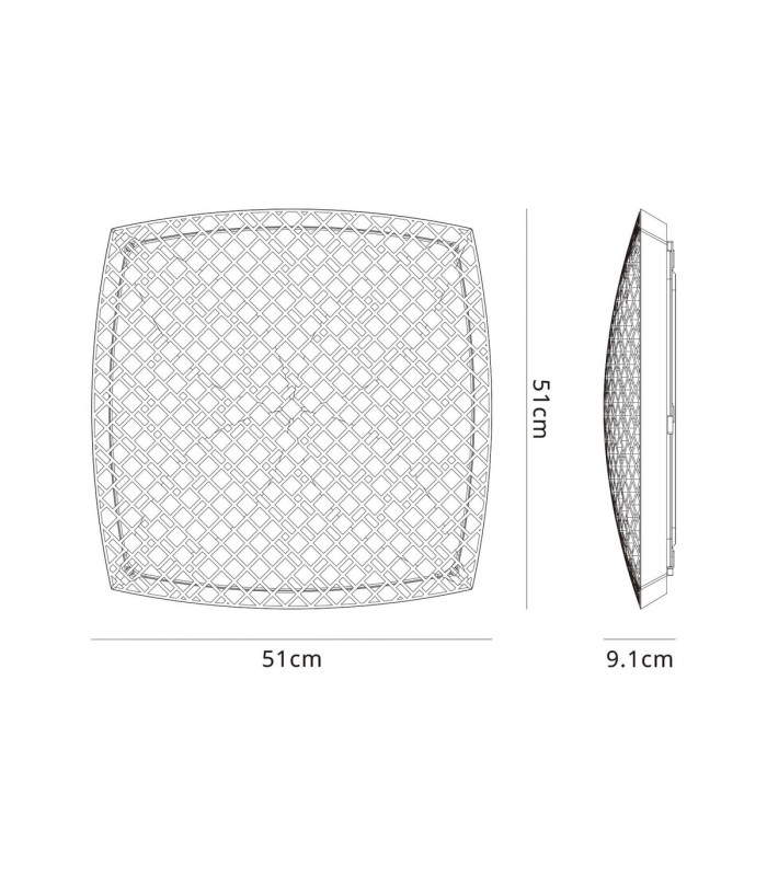 Urban Ceiling Light 80W LED 2700-5000K Remote Control Tuneable 5200lm White 3yrs Warranty-7