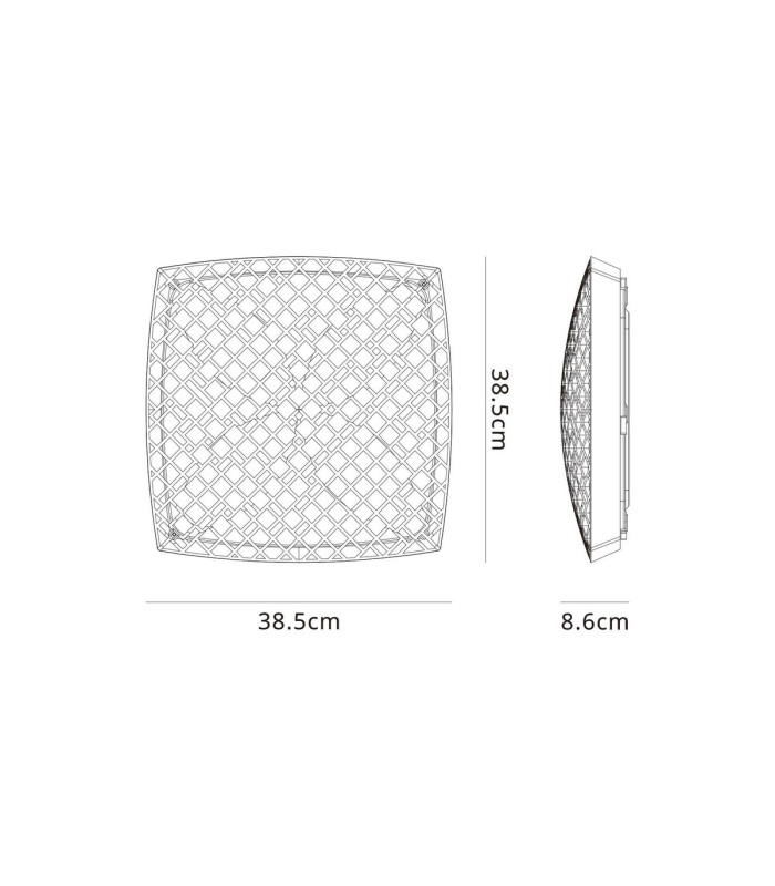 Urban Ceiling Light 56W LED 2700-5000K Remote Control Tuneable 4000lm White 3yrs Warranty-7