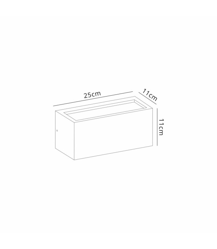 Utah Wall Lamp Up/Down 1 Light E27 IP65 Sand Brown 2yrs Warranty-6