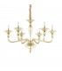 6 Light Pendant Light Amber, E14 - 1