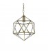 1 Light Ceiling Pendant Burnished Finish, E27 - 1