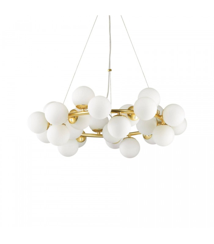 25 Light Globe Ceiling Pendant White, G9 - 1