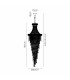 Alexandra Pendant 4 Layer Spiral 25 Light E14 Gold/Crystal Item Weight: 28.6kg-7