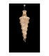 Alexandra Pendant 4 Layer Spiral 25 Light E14 Polished Chrome/Crystal Item Weight: 28.6kg-2