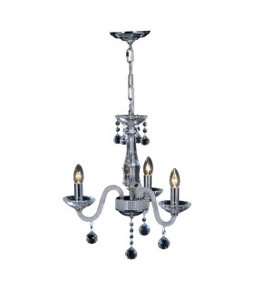 Amora Pendant 3 Light E14 Polished Chrome/Crystal-1
