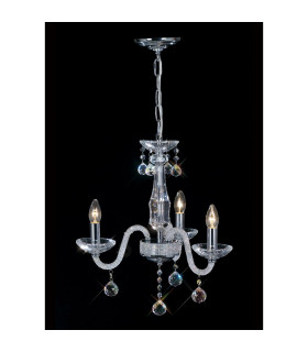 Amora Pendant 3 Light E14 Polished Chrome/Crystal-2