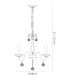 Amora Pendant 3 Light E14 Polished Chrome/Crystal-7