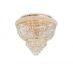 6 Light Ceiling Light Chandelier Brass, E14 - 1