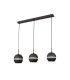 Andrea Pendant 3 Light E27 Linear Graphite/Crystal-1