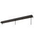 Andrea Pendant 3 Light E27 Linear Graphite/Crystal-6