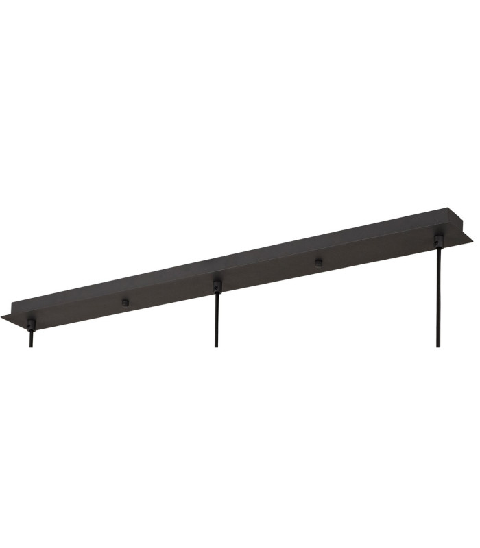 Andrea Pendant 3 Light E27 Linear Graphite/Crystal-6