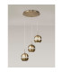 Andrea Pendant 3 Light E27 Round Antique Brass/Crystal-2