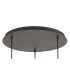 Andrea Pendant 3 Light E27 Round Graphite/Crystal-6