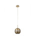 Andrea Single Pendant 1 Light E27 Antique Brass/Crystal-5