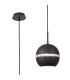Andrea Single Pendant 1 Light E27 Graphite/Crystal-1