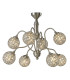 Apollo Pendant 8 Light G9 Satin Nickel/Crystal-5