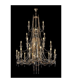 Armand Pendant 12+6+3+3 Light E14 French Gold/Crystal (ITEM REQUIRES CONSTRUCTION/CONNECTION) Item Weight: 32.5kg-2