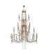 Armand Pendant 12+6+3+3 Light E14 French Gold/Crystal (ITEM REQUIRES CONSTRUCTION/CONNECTION) Item Weight: 32.5kg-3
