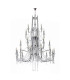 Armand Pendant 12+6+3+3 Light E14 Polished Chrome/Crystal (ITEM REQUIRES CONSTRUCTION/CONNECTION) Item Weight: 32.5kg-4