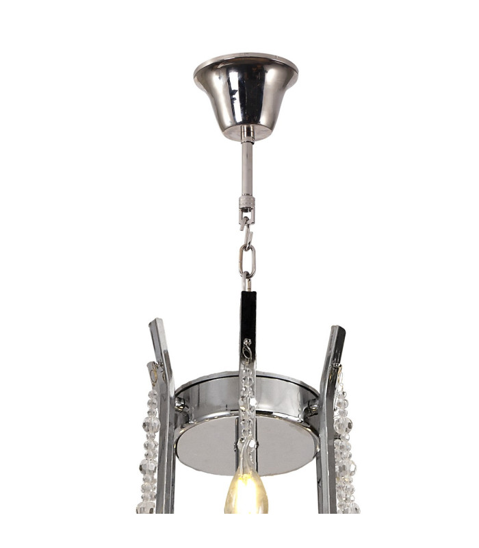 Armand Pendant 12+6+3+3 Light E14 Polished Chrome/Crystal (ITEM REQUIRES CONSTRUCTION/CONNECTION) Item Weight: 32.5kg-5