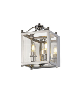 Aston Wall Light 2 Light E14 Polished Chrome/Glass-1