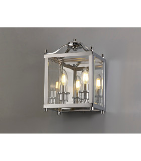 Aston Wall Light 2 Light E14 Polished Chrome/Glass-2