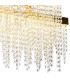 Bano Linear 3 Light Dimmable Pendant 46W LED 4000K 3700lm French Gold / Crystal Chain 3yrs Warranty-6