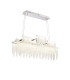 Bano Linear 3 Light Dimmable Pendant 46W LED 4000K 3700lm Polished Chrome / Crystal Chain 3yrs Warranty-1
