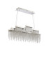 Bano Linear 3 Light Dimmable Pendant 46W LED 4000K 3700lm Polished Chrome / Crystal Chain 3yrs Warranty-4