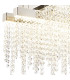 Bano Linear 3 Light Dimmable Pendant 46W LED 4000K 3700lm Polished Chrome / Crystal Chain 3yrs Warranty-6