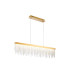 Bano Linear Dimmable Pendant 40W LED 4000K 4200lm French Gold / Crystal Chain 3yrs Warranty-1