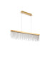 Bano Linear Dimmable Pendant 40W LED 4000K 4200lm French Gold / Crystal Chain 3yrs Warranty-3