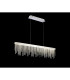 Bano Linear Dimmable Pendant 40W LED 4000K 4200lm Polished Chrome / Crystal Chain 3yrs Warranty-2