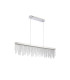 Bano Linear Dimmable Pendant 40W LED 4000K 4200lm Polished Chrome / Crystal Chain 3yrs Warranty-3